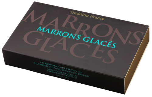 Boîte de 500 g de marrons glacés entiers nus (Retrait uniquement en  magasin, pas d'expédition)